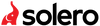 Logo of Solero with a red elephant icon on a white background