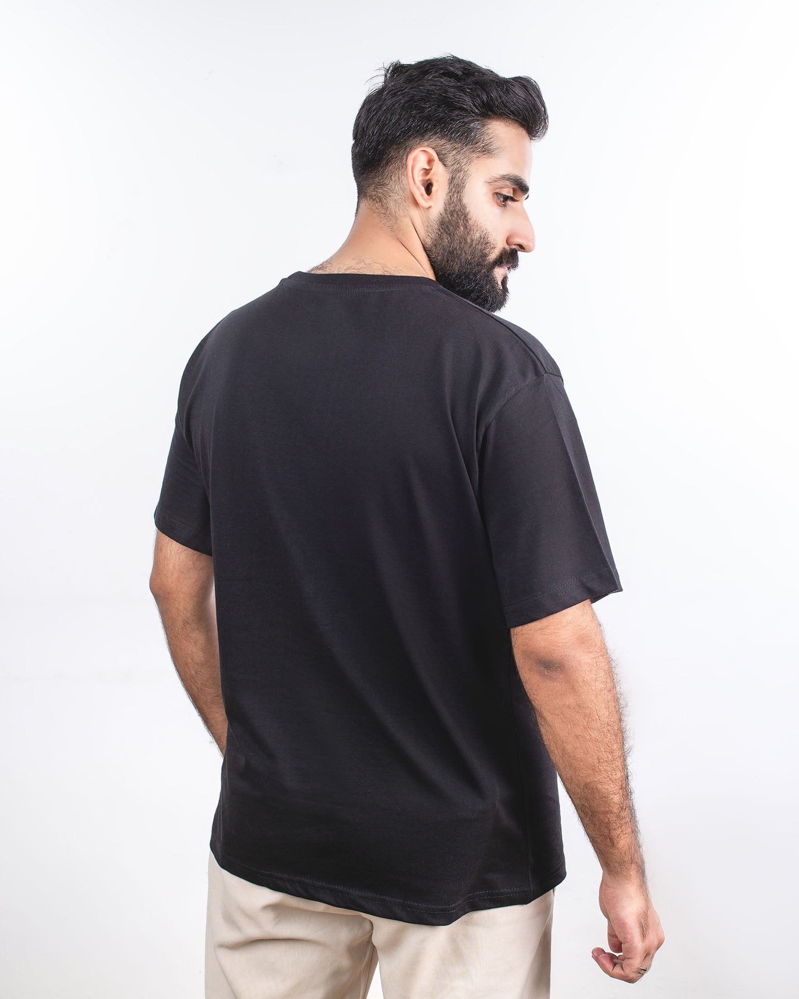 Mens T Shirts | Black Basic Tee - Solero 3
