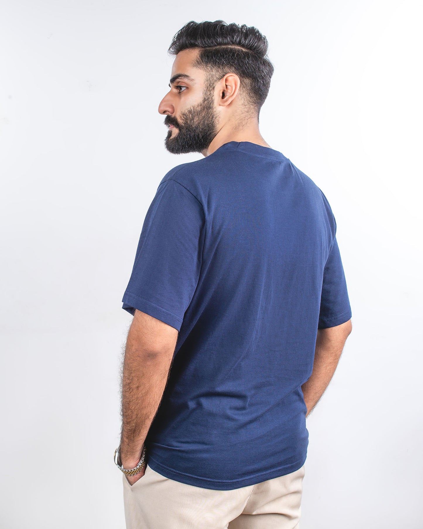 Mens T Shirts | Navy Basic Tee - Solero 3