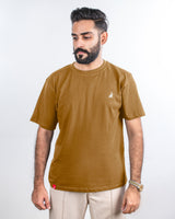 Mens T Shirts | Brown Basic Tee - Solero 1