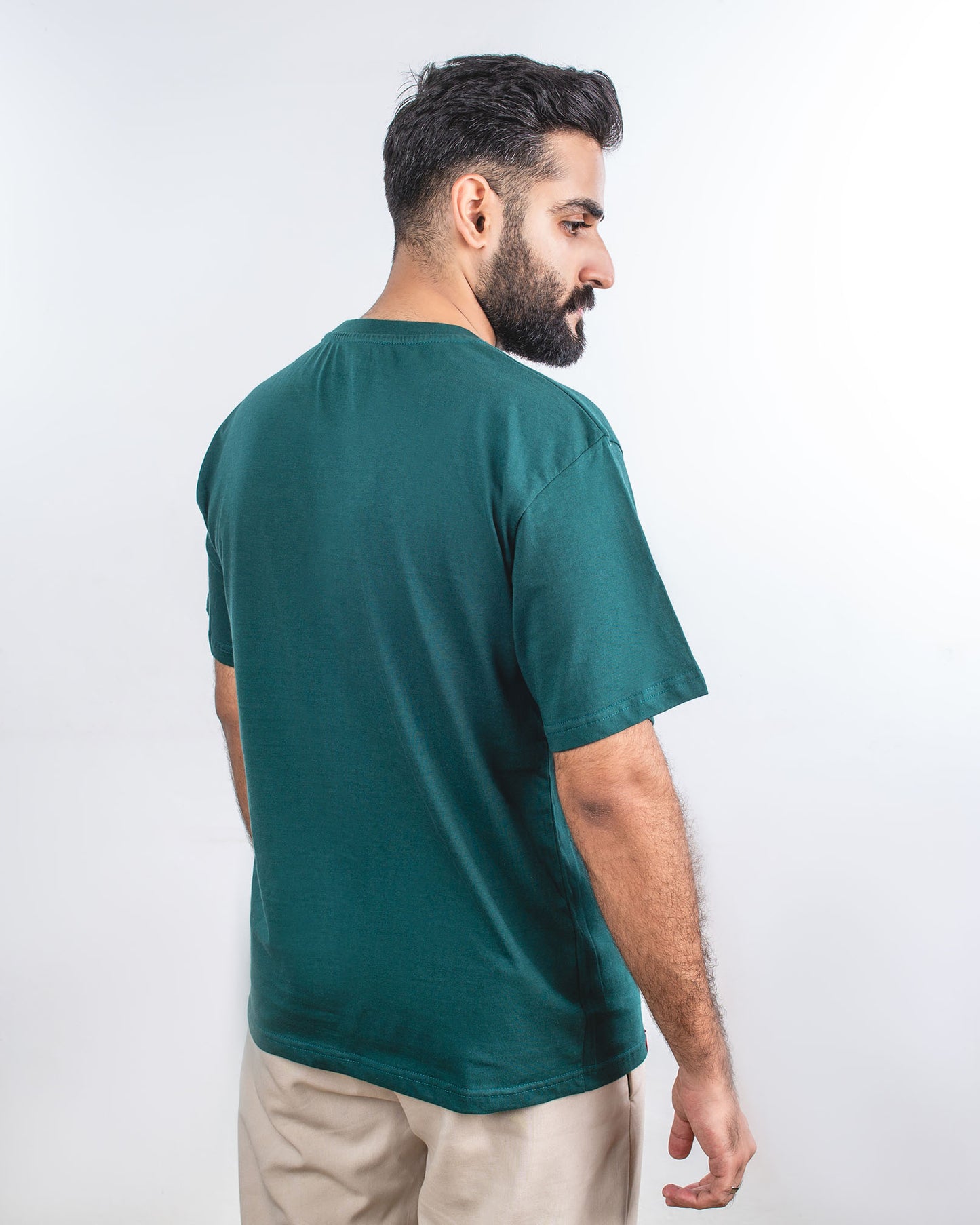 Mens T Shirts | Green Basic Tee - Solero 4