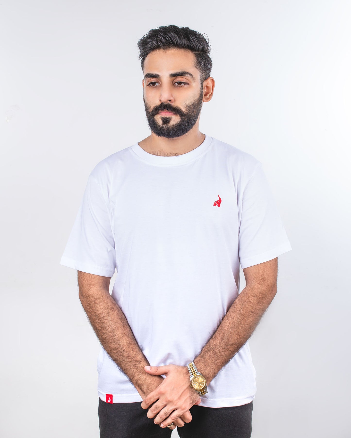 Mens T Shirts | White Basic Tee - Solero 1