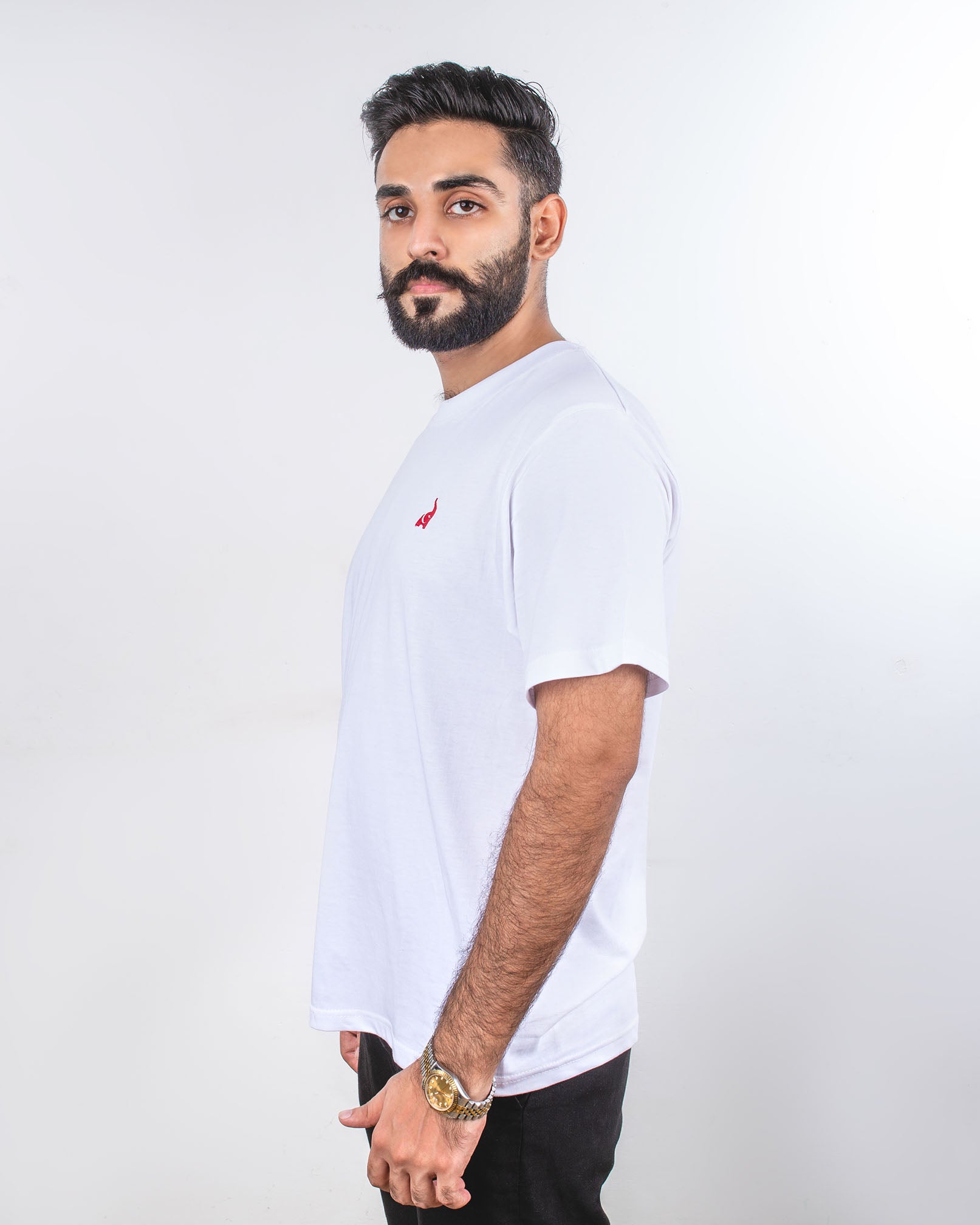 Mens T Shirts | White Basic Tee - Solero 2