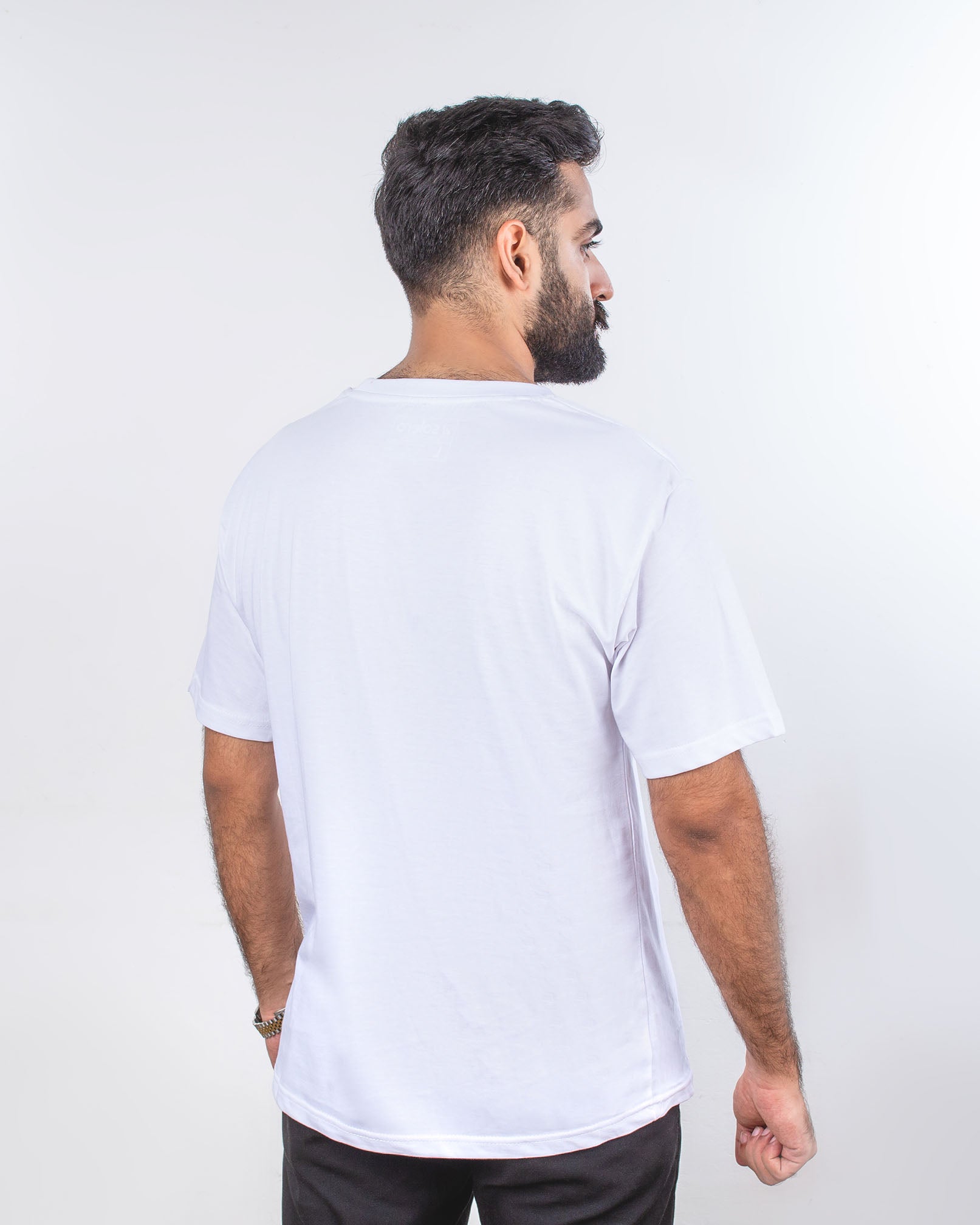 Mens T Shirts | White Basic Tee - Solero 3
