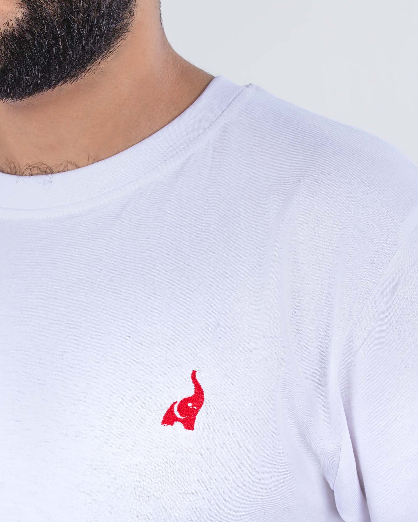 Mens T Shirts | White Basic Tee - Solero 4