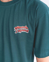 Solero Muscle Legend graphic tee green — graphic detail