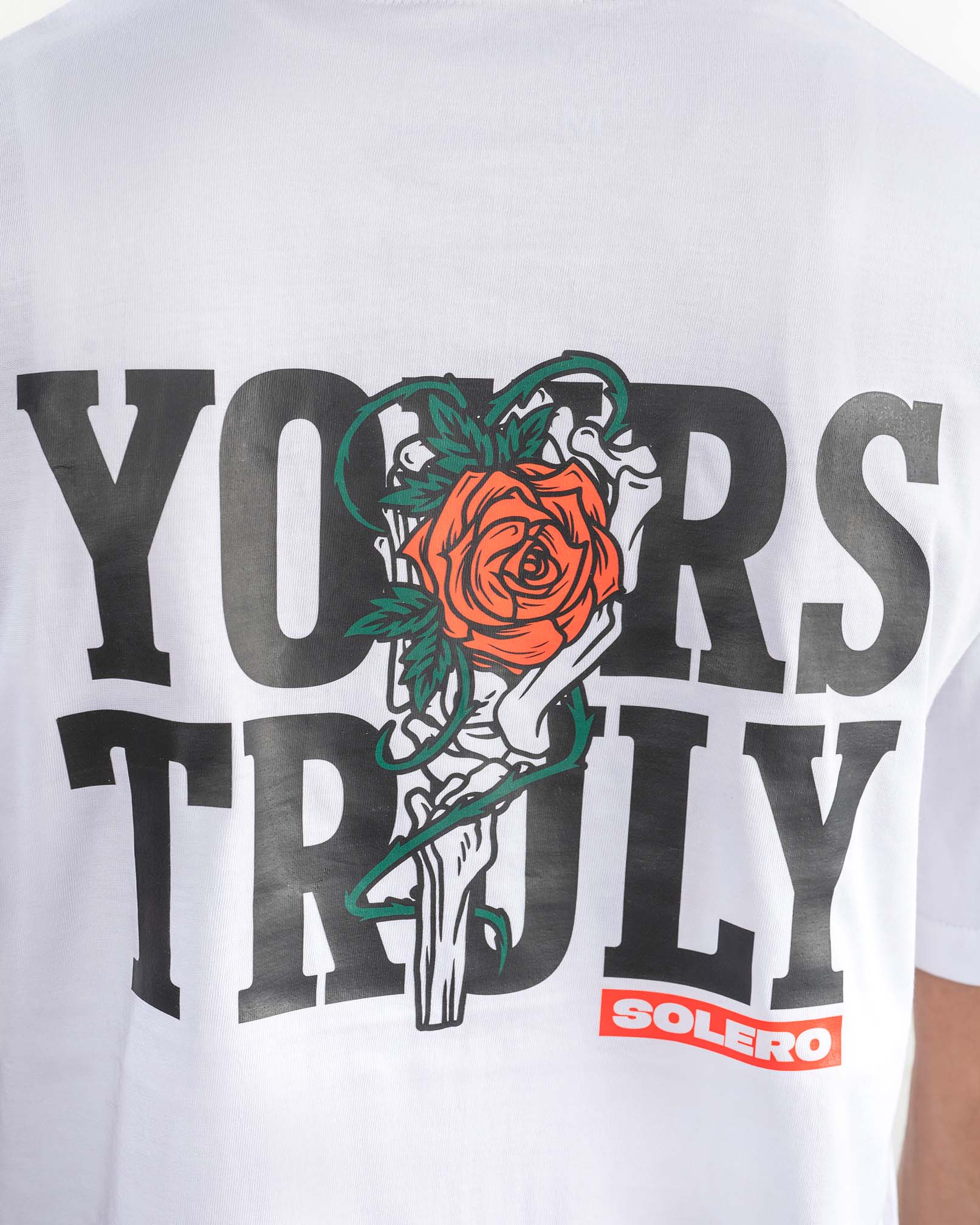 Graphic T Shirt | Yours Truly White Tee 4