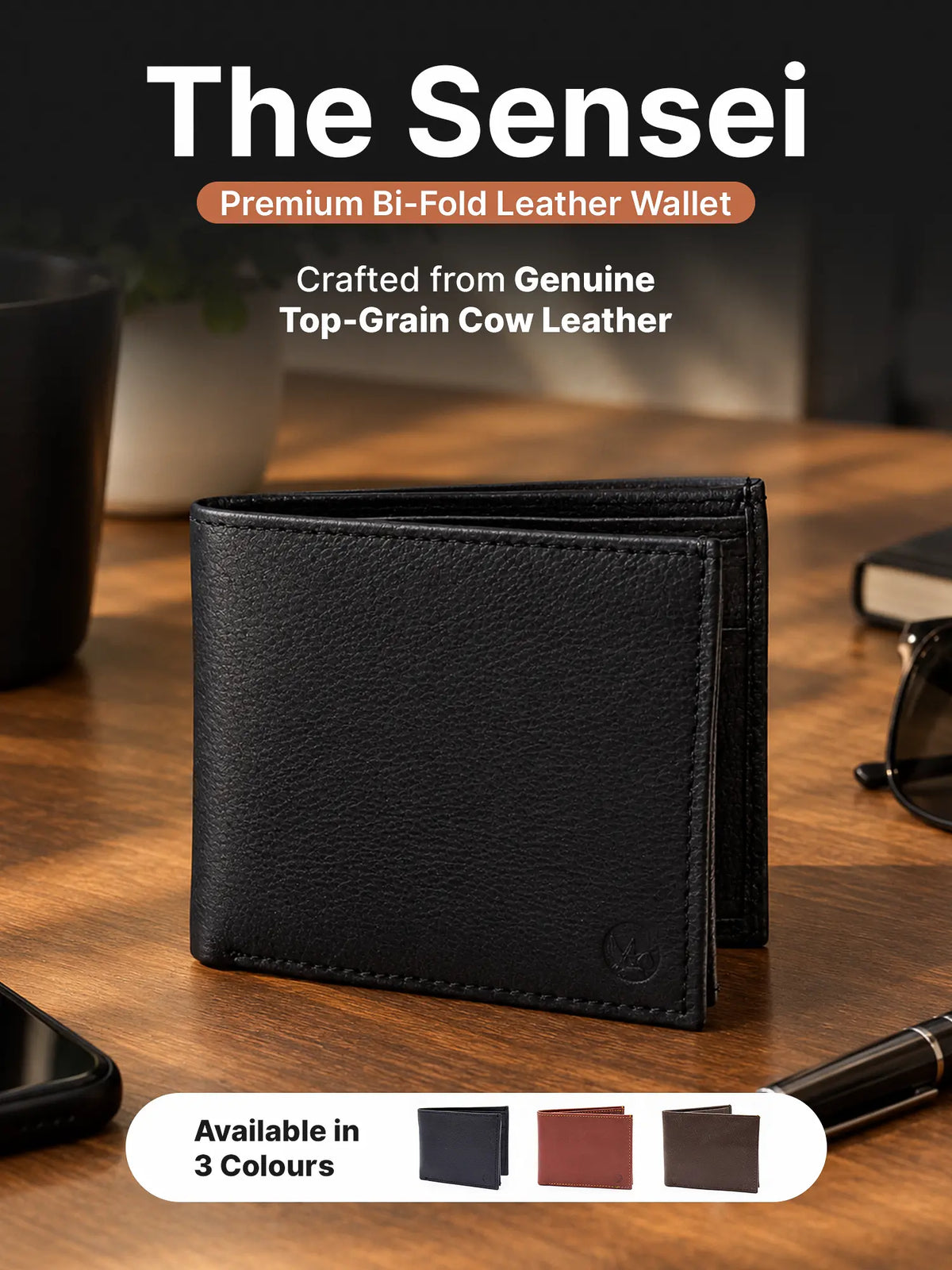 Mens Wallet - Sensei - Leather Wallet