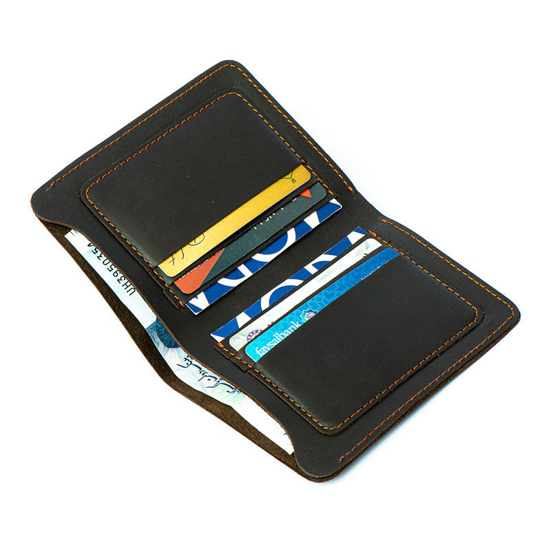 Paramount - Black - Leather Coat Wallet