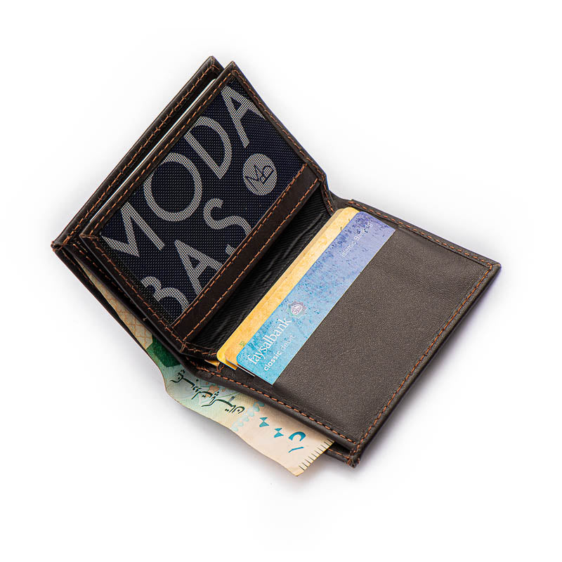 Duo - Coffee Bean - Leather Card Holder