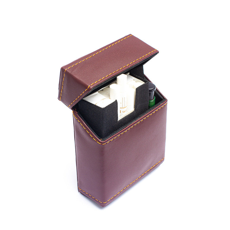 Sentinel - Deep Cranberry - Leather Cigarette Case