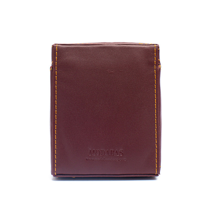 Sentinel - Deep Cranberry - Leather Cigarette Case