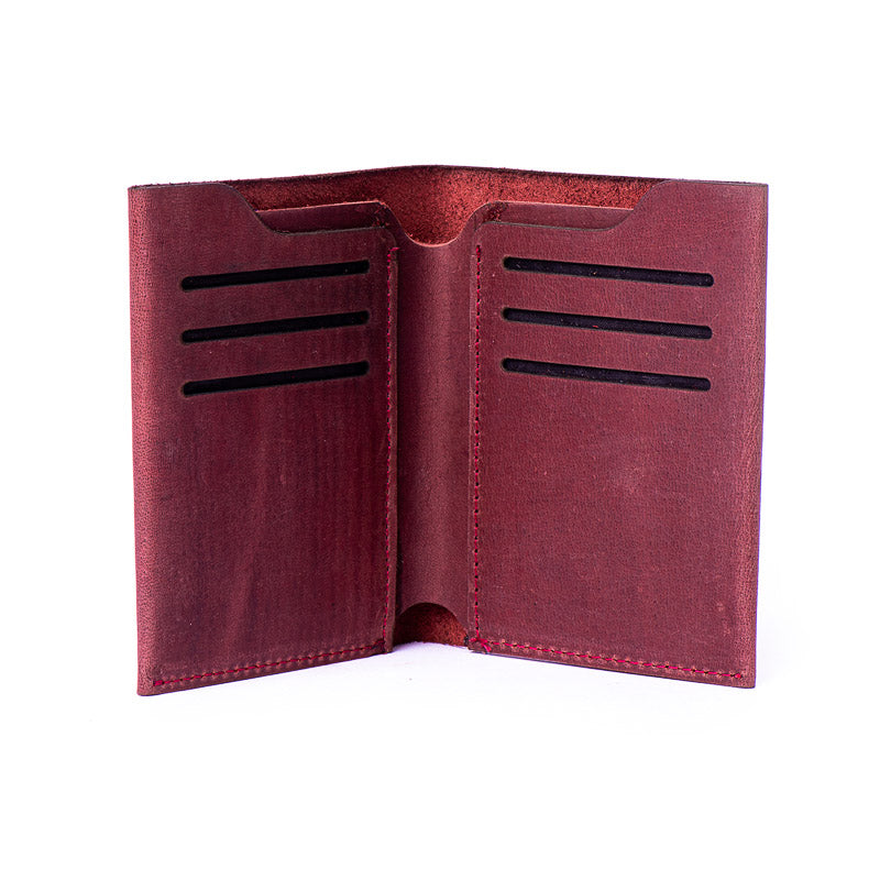 Deluxe - Deep Cranberry - Leather Wallet