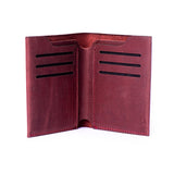 Deluxe - Deep Cranberry - Leather Wallet