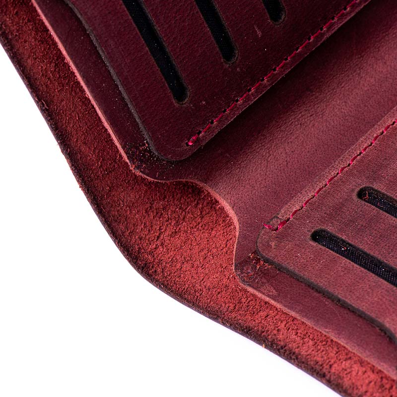 Deluxe - Deep Cranberry - Leather Wallet