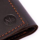 Beaucoup - Coffee Bean - Tri-Fold Leather Wallet