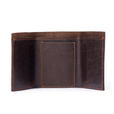 Beaucoup - Coffee Bean - Tri-Fold Leather Wallet
