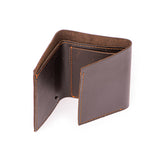 Beaucoup - Coffee Bean - Tri-Fold Leather Wallet