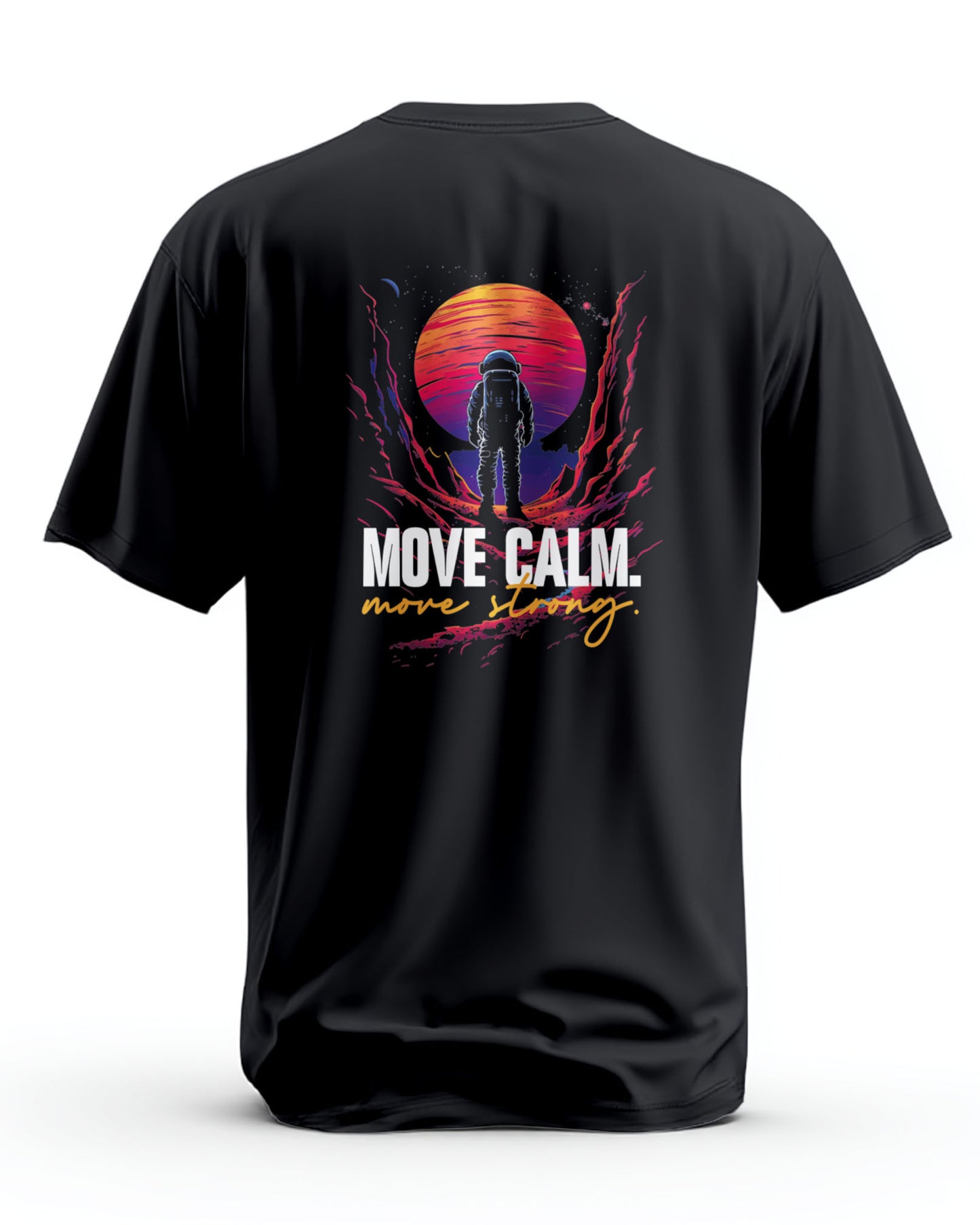 Graphic T Shirt | Move Calm Astronaut Tee