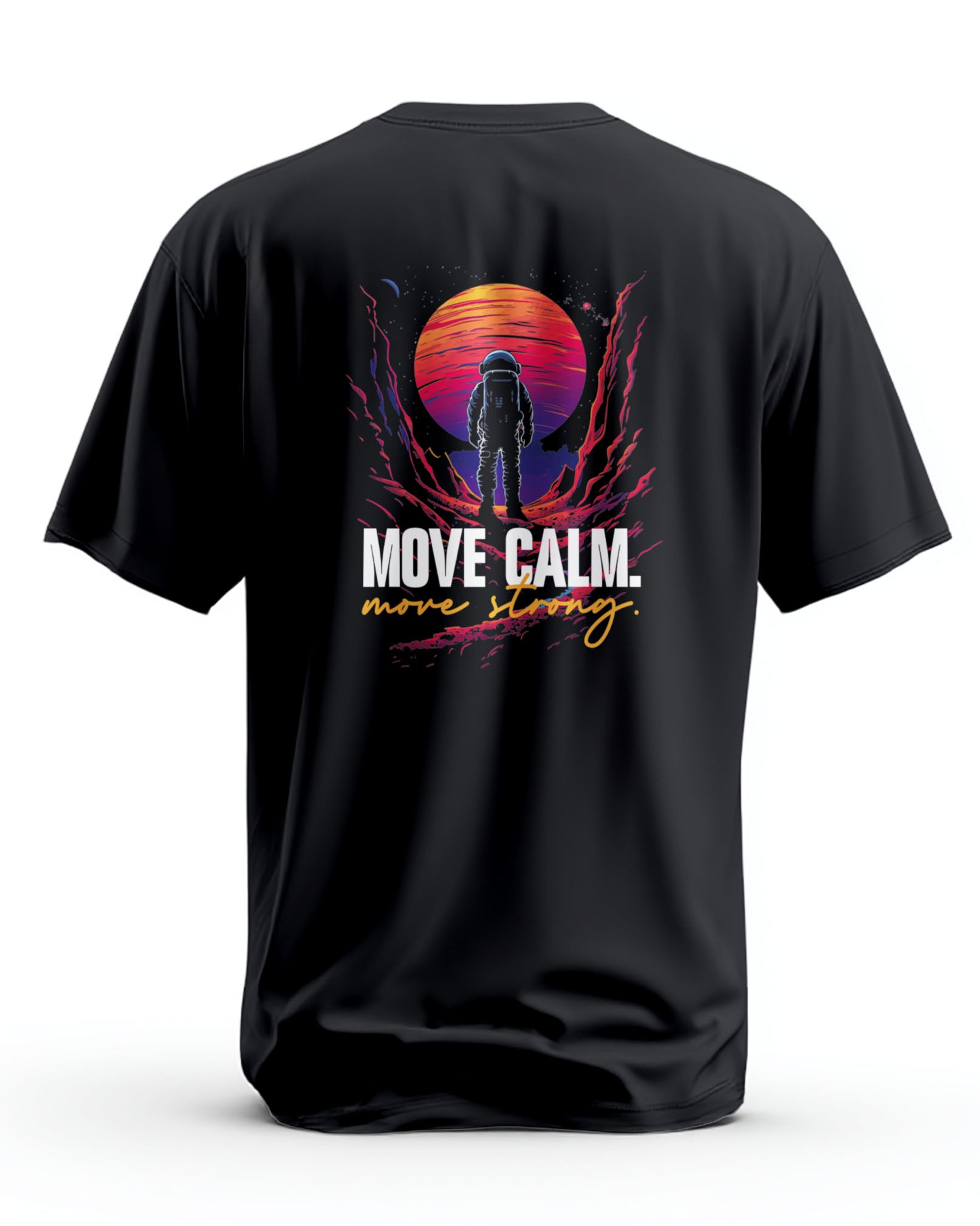 Graphic T Shirt | Move Calm Astronaut Tee