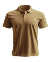 Polo Shirt | Brown Cotton Polo Shirt for Men